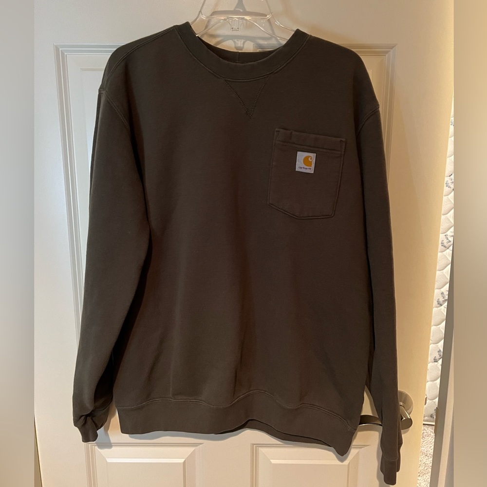 Carhartt Olive Green Crewneck Sweatshirt